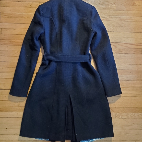 Lined belted coat - Picture 3 of 5